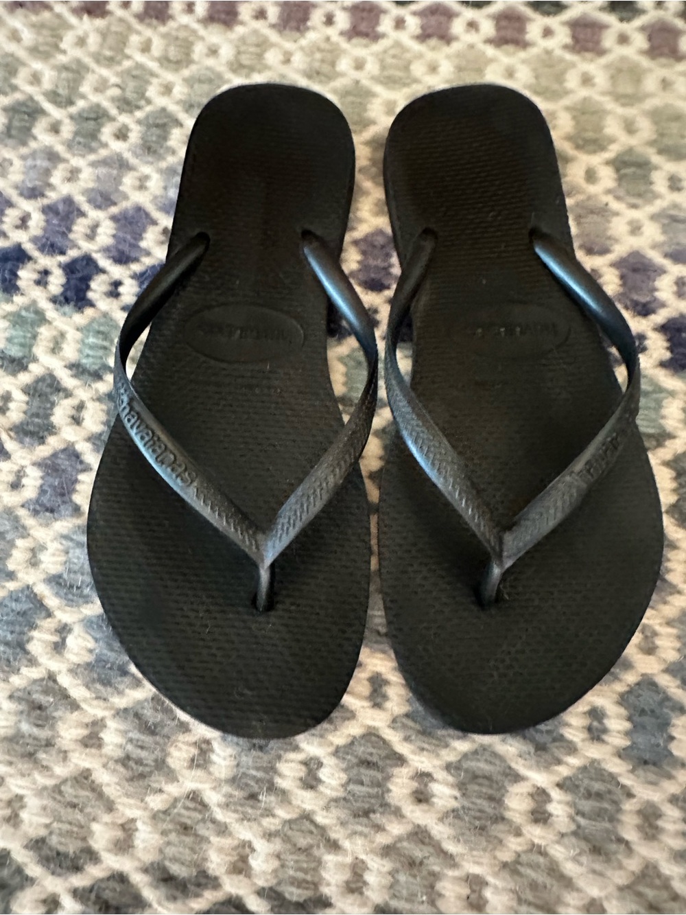 Havaianas Slim Black Flip Flops